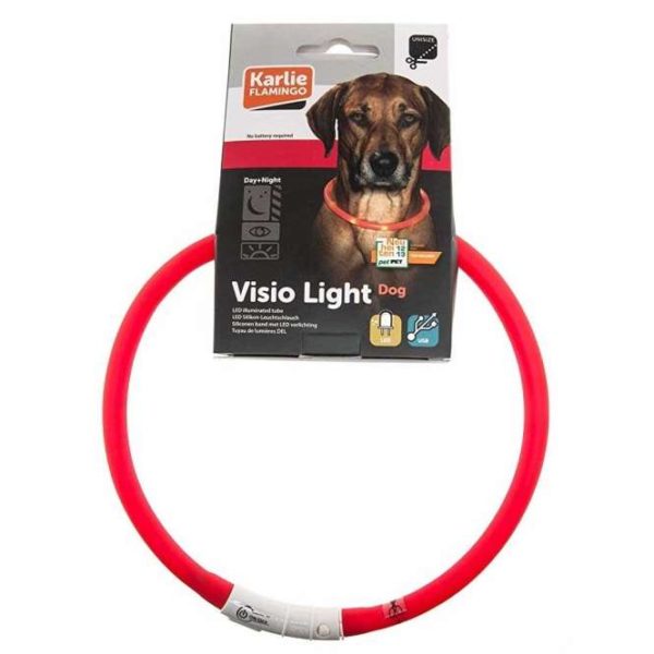 Karlie Visio Light LED-Leuchtschlauch mit USB - Rot – Bild 3