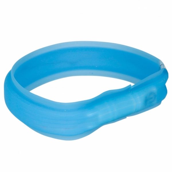 Trixie Flash Leuchtband USB - extra breit - blau / 50 cm – Bild 4