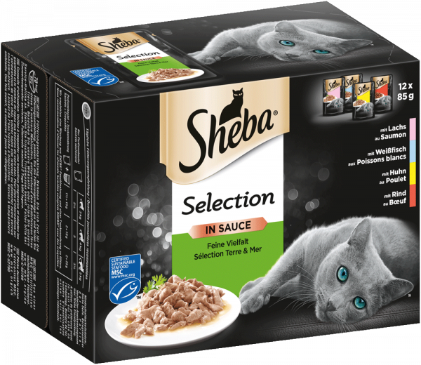 Sheba Feine Vielf.Sauce 12x85gP