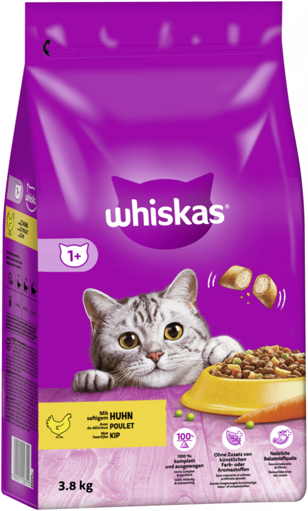 Whiskas Trock.Adult 1+ Huhn 3,8kg