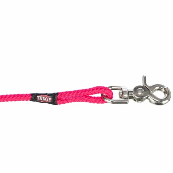 Trixie Schleppleine, rund aus Segeltau mit Trigger Snap Hook - fuchsia - 20 m – Bild 3