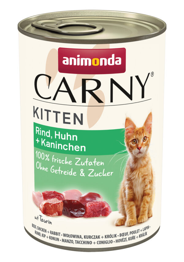 Carny Kitten Rind+Huhn+Kan 400gD