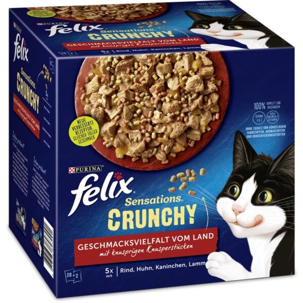 Felix Sensations Crunchy Land 20x85gP + 2x40g