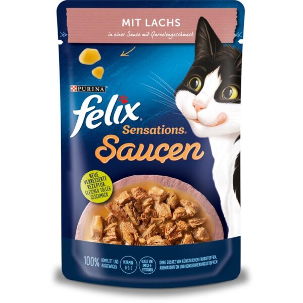 Felix Sensations Saucen Lachs Garnelen 85gP