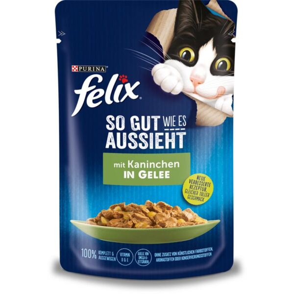 Felix So gut wie es aussieht Kaninchen Gelee 85gP